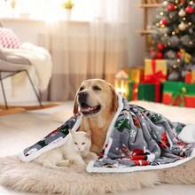 Sherpa Throw Blanket, Xmas Theme Throws, Plush Fleece Couch Blanket Soft, Comfy, Cozy, Fluffy, Warm 50x60 Inch, Truck - 50"x60" + Truck - View 3