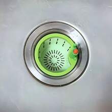 仙人掌造型厨房水槽滤网 - 创意沥水篮，防止残留物堵塞和异味，镀铬表面，厨房用品，厨房配件，厨房工具