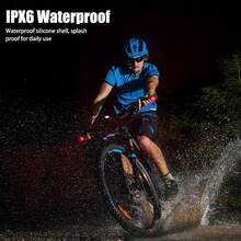 Type-C Rechargeable For Bicycle Road Bike Electric Scooter Handlebars Night Riding Accessories Led Bicycle Grips 2 Packs - Multicolor - View 8