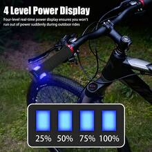 Type-C Rechargeable For Bicycle Road Bike Electric Scooter Handlebars Night Riding Accessories Led Bicycle Grips 2 Packs - Multicolor - View 9