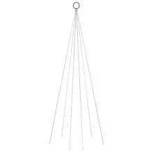 Christmas Tree On Flagpole Blue 108 LEDs 180 Cm - Blue - View 3