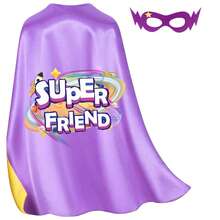 1 Set Unisex Super Friend Cape And Mask Costume, Superhero Toy Suitable For Boys Girls Halloween Christmas Party Gift - Super Friend - View 15