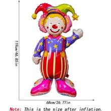 Self Standing Large Circus Balloon Circus Theme Party Decorations Circus Plim Plim Birthday Party Decorations - Chú hề xiếc - Xem 2