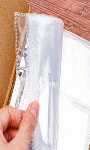 NatSumeBasics 20 A4 Binder 2 Pocket, 6" X 8" Sheet Protectors Clear Binder Sleeves For A4 Binder Notebook Folder Organizer (2 Pockets) - ColorI - View 4