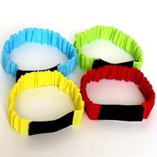 8pcs Colorful Elastic Leg Ties, Suitable For Team Games And Outdoor Entertainment - Adjustable 3-Legged Race Bands, Fit For Parties, Festivals And Family Activities (Mixed Colors)