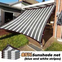 [Parking Area Sunshade Net]Made Of High-Strength Net Material And Equipped With Heavy-Duty Fixing Devices, This Sunshade Net, As A Sturdy Plant Sunshade Net, Can Provide Shelter For Vehicles And Can Also Be Transformed Into A Fence Privacy Screen. - Grey - View 1