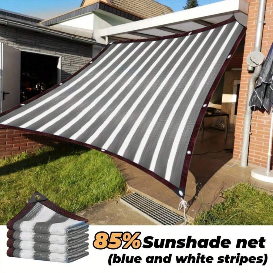 [Parking Area Sunshade Net]Made Of High-Strength Net Material And Equipped With Heavy-Duty Fixing Devices, This Sunshade Net, As A Sturdy Plant Sunshade Net, Can Provide Shelter For Vehicles And Can Also Be Transformed Into A Fence Privacy Screen. - Grey - View 1