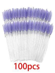 500支一次性睫毛眉刷 - 柔软尼龙刷毛，符合人体工学设计，可精准塑形，专业化妆工具，适用于家庭和沙龙，高品质刷毛，易于使用，上妆顺滑，美容配件，化妆爱好者必备，沙龙级产品 - 淡紫色 - 查看 13