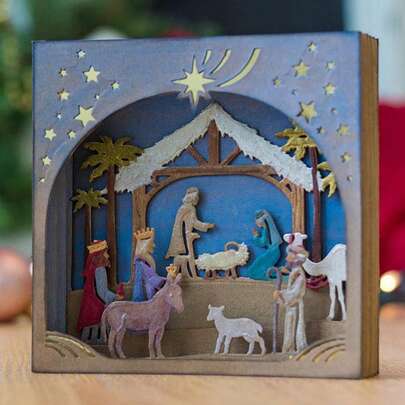 Christmas Winter Cute Animals Cutting Dies Elk And Horse Metal Cutting Dies For DIY Scrapbooking Embossed Photo Album Decoration Card Making Cutting Mold Supplies