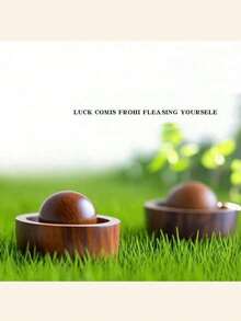 Elegant Wooden Aroma Diffuser, Rotating Design, Natural Fragrance Carrier, Black Walnut And Beech Wood Creative Essential Oil Diffuser, Car Fragrance Diffuser Ball, Multi-Purpose And Multi-Scene, Suitable For Car, Bedroom, Office Desk, Non-Flammable, Perfect Gift Choice, Improve Air Quality, Create A Fragrant Home Atmosphere