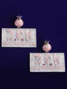 DUBSS 1 件镶钻“一无所有”主题男士保释金吊坠，5A 级立方氧化锆镀金嘻哈饰品 - 字母 - 查看 6