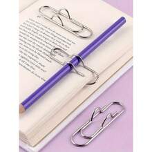 6PCS Creative Pen Clip Notebook Pen Insert Office Stationery Accessories For Convenient Carrying Pen Holder Pen Buckle Multi Functional Paper Clip, Learning Supplies - 愛情模型 - 查看 5