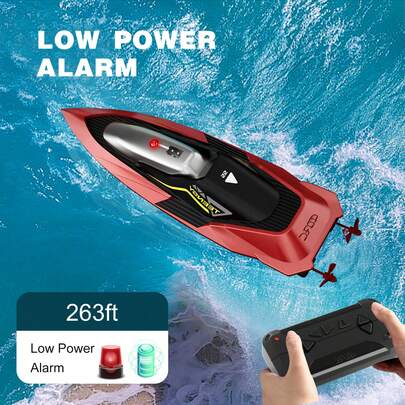 4DRC RC Boat 2 Rechargeable Battery, 32+ MPH Fast Remote Control Boat For Pool & Lake, RC Speed Boat 2.4Ghz Race Boats For Adults & Kid, Outdoor Water Toys, Summer Toys For Adults And Ideal Gifts For Kids Boys Age  8Years Old,Birthday Gifts