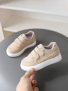 1 Pair Kids Shoes, New Spring/Autumn Boys Sports Shoes Girls Casual Sneakers Soft Sole Toddler Shoes - Khaki - View 2
