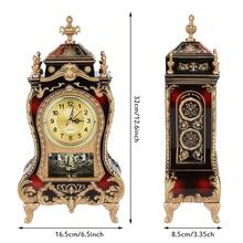 Senmeo Vintage Table Clock - Đỏ - Xem 4