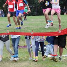 8pcs Colorful Elastic Leg Ties, Suitable For Team Games And Outdoor Entertainment - Adjustable 3-Legged Race Bands, Fit For Parties, Festivals And Family Activities (Mixed Colors)