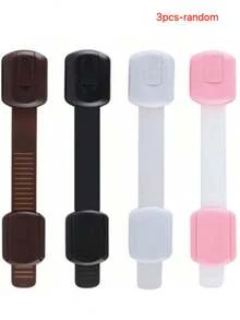 1个儿童安全带锁婴儿锁多功能儿童锁婴儿抽屉锁可调节长度防夹ABS儿童锁适用于橱柜抽屉马桶冰箱 - 彩色 - 查看 13