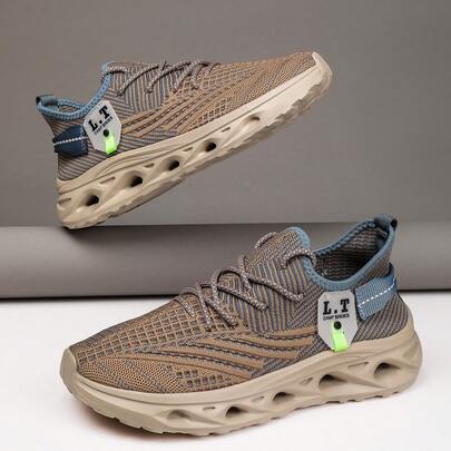 Plusstorlekar Herrmode Casual Sneakers, Bred Passform Lätt Bekväma Andningsbara Enfärgade Mångsidiga Lämpliga För Semester, Helgdag, Dagligt Träning, Utomhus, Vandring, Fritidssporter