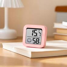 Smiling Face Indoor Thermometer Hygrometer Digital Room Temperature And Humidity Monitor, With Humidity Temperature, Fast Refresh, ℃ Function, Suitable For Home, Office, Bedroom - Operation, Humidity Meter, Indoor Environment Control, Fashionable Design, Compact Sensor, Durable Structure, Precise Sensor, Humidity Monitor, Climate Tracker, Home Comfort Care - Perfect For Creating A Cozy Atmosphere In The Bedroom - Multicolor - View 4