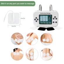 Smart Four-Channel Output 15 Modes 30 Intensities TENS Unit Rechargeable With 8Pcs Reusable Electrode Pads 2000mAh EMS Large Screen Muscle Stimulator Independent Control Full Body Relax - Multicolor - View 5