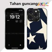 Matte Anti-Fall Cover Star Pattern Case Applies To I P H One XR 11 12 13 14 15 16 PRO MAX 14 15 16 PLUS A04 A05 A12 A14 A15 A32 A35 A52 A55 A72 Redmi A3 10C 12C 13C 14C Poco X5 X6 Pro Note 11 12 13 - J1 - Xem 4