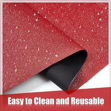 10 X 2.3 Ft Neoprene Carpet Runner Reusable Plastic Floor Runner Non Slip Rubber Backed Rugs For Hallway Aisle Carpet Roll For Wedding Party Decor Prom Business Outdoor(Light Red),2'4inchx10'(Rectangular),LightRed - LightRed - View 5