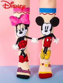 Disney Vớ cao đến đầu gối hình Mickey 3D dễ thương dành cho trẻ em, vớ cao thời trang cho bữa tiệc Giáng sinh, quà tặng chất lượng cao, mùa tựu trường, quà tặng vui nhộn và thời trang cho các fan nhí, vớ hồng cho bữa tiệc Giáng sinh tại nhà. - Nhiều màu - Xem 2