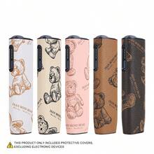 适用于 IQOS ILUMA I ONE / Ilma I 的保护套，时尚的吸烟设备外壳配件，棕熊 PU 皮革 + 坚固的 PC 外壳，高强度抗冲击，有效防止刮擦和碰撞，易于存放和携带，轻巧简约设计，优雅个性，男女皆宜，是情人节、圣诞节、父亲节等节日送给吸烟者的理想礼物。 - 彩色 - 查看 3