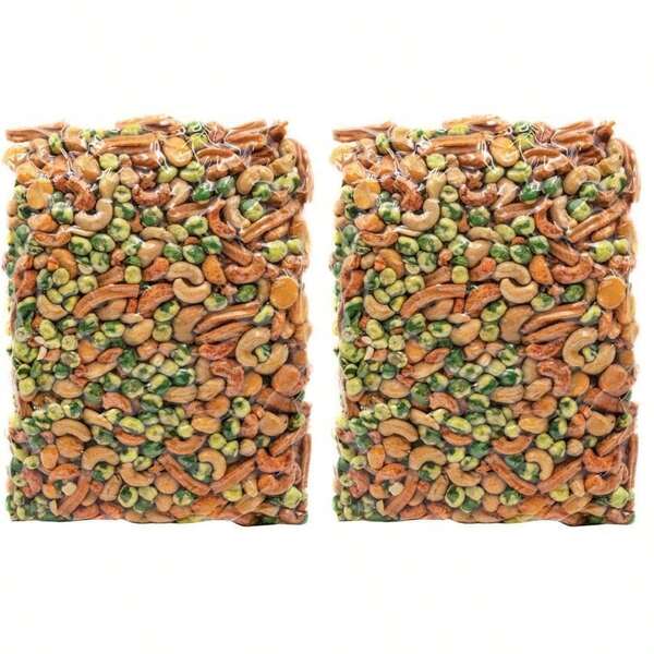 Spicy Mixed Nuts And Snacks Mix 500 G (Pack Of 2)