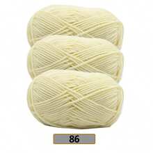 3件組/(140-150g) 5股混色毛線，約50g/件，適合春夏使用，中粗軟線，完美適用於手工編織、DIY手工藝、針織與鉤針，柔軟且多用途 - 彩色 - 查看 22