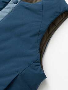 mini bala Kids Magic Cotton Reversible Vest, Warm Triple-Proof Material, 2025 Winter - Dusk Blue - View 7