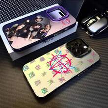 Funda de teléfono M-Mindless S-Self I-Indulgence estilo navidad para 17 16 15 14 13 12 11 Pro Max multicolor mate metálico aurora, regalo festival Christmas navideñas. - z3 - Ver 6