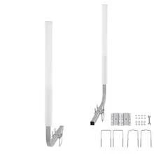 Boat Trailer Guide, 40″ Adjustable Design Trailer Guide Poles, 2PCS High-Hardness Steel Trailer Guide-Ons, Trailer Guides With PVC Pipe Posts, For Ski Boat, Fishing Boat Or Sailboat Trailer - 40″ - 查看 8