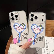 Con frases de confianza y motivación - regalos lindos para mujeres y niñas, accesorios de ascensor, fundas de teléfono elegantes y estilosas, diseño transparente de alta calidad, resistencia a golpes y caídas, carcasa duradera, resistencia a arañazos, accesorios de energía, vibración positiva, diseño creativo simple y personalizado, adecuado para todas las series de , compatible con  17/17 Pro/17 Pro Max/17 Air/ 16/16 Pro/16 Pro Max/16 Plus/ 15/15 Pro Max/15 Pro/15 Plus/ 14/14 Pro/14 Plus/14 Pro Max/ 13/13 Pro/13 Pro Max/12/12 Pro/12 Pro Max/11/11 Pro/11 Pro Max/XR/X/XS/XS Max - Transparente 926 - Ver 5