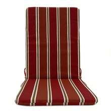 High Back Outdoor Chair Cushions-Water Proof Patio Dining Chair Cushions, Removable Machine-Washable Cover For Camping Beach Picnic Travel 17.72*41.34*1.97in - 酒紅色 - 查看 1