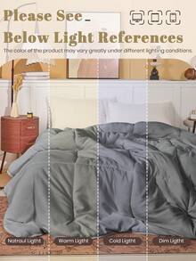 1件超柔软羊毛被，亲肤冬季羽绒被，轻盈透气，舒适睡眠，经久耐用，不易起球，绗缝工艺使其蓬松柔软，百搭卧室装饰，适合所有尺寸的床，不含枕头和枕套，家居装饰，冬季之选，床上用品，秋季装饰，冬季装饰