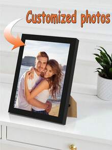 一套定制照片（含相框），定制木质相框，适合挂在墙上或摆放在桌面上；定制拼图，适合成人、家庭、婚礼、旅行、毕业、送礼和家居装饰 - 彩色 - 查看 2