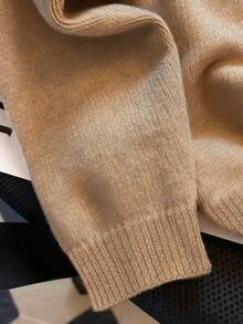 Women's Fashionable Casual Oversized Collar Cardigan, Versatile For Autumn/Winter - Camel - View 8