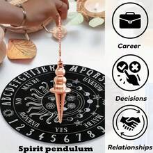 Set de 3 péndulos con varilla y color dorado rosa, reutilizables, portátiles y convenientes, adecuados para la búsqueda de tesoros, la meditación, la resolución de rompecabezas y la búsqueda de objetos perdidos - Multicolor - Ver 7