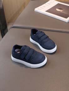 1双儿童鞋，新款春秋季男童运动鞋女童休闲运动鞋，软底婴儿鞋 - 藍色 - 查看 6