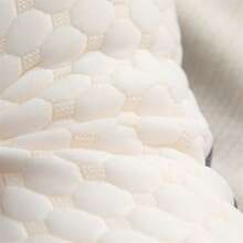 Honeycomb Massage Pillow 3D Double Stitched Knitted Cotton Pillow Core Home Non-Slumping Cervical Protection Pillow - 奶油白 - 查看 4