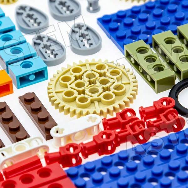 183PCS Gear And Axle Set For Technic Parts Compatible With Major Brand Technic Parts, Axles, Pins, Liftarm,Connector...