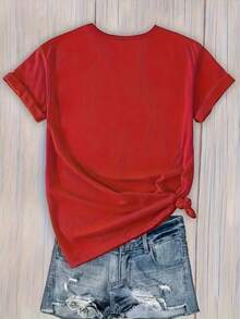 Camiseta Deportiva para Hombre con Diseño de la Bandera de EE.UU.y Águila Calva - Camiseta Patriótica de Manga Corta de Algodón para el 4 de Julio con Patrón de EE.UU., Cuello Redondo Casual - Negro - Ver 2