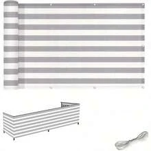 [Parking Area Sunshade Net]Made Of High-Strength Net Material And Equipped With Heavy-Duty Fixing Devices, This Sunshade Net, As A Sturdy Plant Sunshade Net, Can Provide Shelter For Vehicles And Can Also Be Transformed Into A Fence Privacy Screen. - Grey - View 8