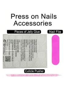 10pcs/Set Handmade Square Nail Tips, Y2K Baddie Style, Nude, White,Pink Color With French Tips & Polka Dot Design, Suitable For Women & Girls, Party, Wedding, Daily Wear, Comes With Tool Kit, Great Gift For Ladies Nails - Black and White - View 6