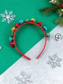 1 Peça Tiara de Natal com Sinos, Amigável com a Pele e Cabelo, Adequada para Eventos, Reuniões, Festas