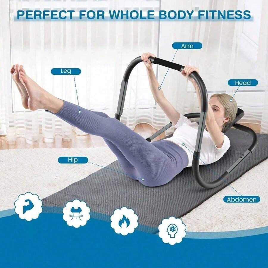 1PC Abdominal Roller, Develop Abdominal Muscles And A Small Waist - Black - View 1