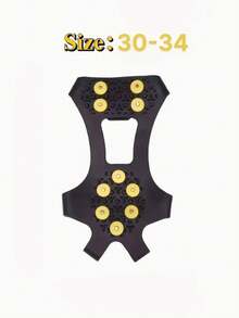 1 Pair Winter Anti-Slip Rubber Shoe Spikes, Unisex Ice Traction 10-Teeth Crampons, For Snow And Ice, Black, Easy To Install, For Outdoor Safety, Winter Traction, Ice Grip Spikes, Simple Installation, Non-Slip Material, High Friction Rubber Cleats, Traction Anti-Slip Spikes, For Walking On Ice, Outdoor Workers, Shoe, Spring Summer Picks, Brides Maid Gifts, Room, Bedroom Decor, Bedroom Decor, Beach, Travel, For Men, For Women, Vacation, Women's Day, Travel Essentials, Wedding Favors, Y2k, Bedroom, Car Accessories Women, Kitchen Decor,Cute Stuff - Multicolor - View 17