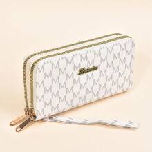 European And American Retro New Wallet Women Long Double Zipper Large Capacity Clutch Purse Can Hold Phone Large Capacity Wallet Purse For Women Wallet Purse Wallet Wristlet Wallet Long Wallet Purses For Woman Wallet For Ladies - Multicolor - View 10