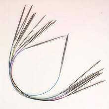 40cm Stainless Steel Knitting Needle Set, Knitting Tools For Sweaters, Practical Knitting Accessories With Storage Bag, Metal Handicraft Supplies For Knitting And Crocheting, Knitting Needles And Accessories - Multicolor - View 6